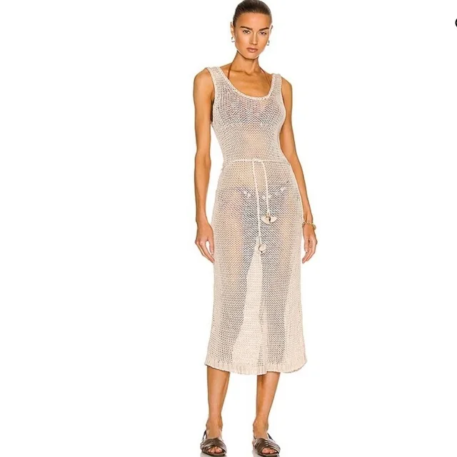 Zimmermann Tropicana Scoop Midi Dress Crochet Knit from Poshmark