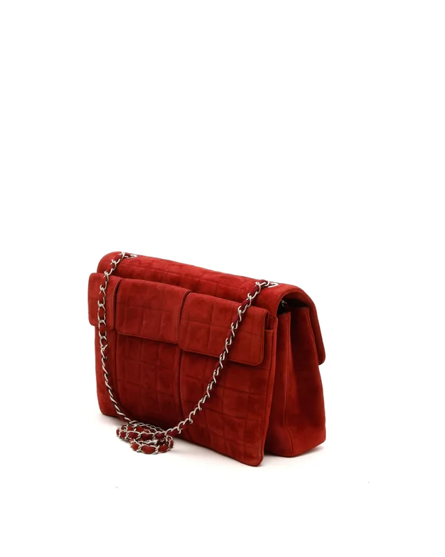Chanel Square Quilt Mademoiselle Flap Bag in Suede from A Retro Tale, photo 3 of 9
