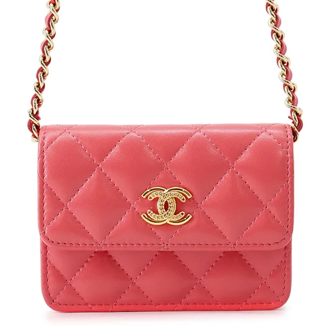 Chanel MatelasseChainPouch PinkCD0204 Calf Leather in Calfskin from GALLERY RARE