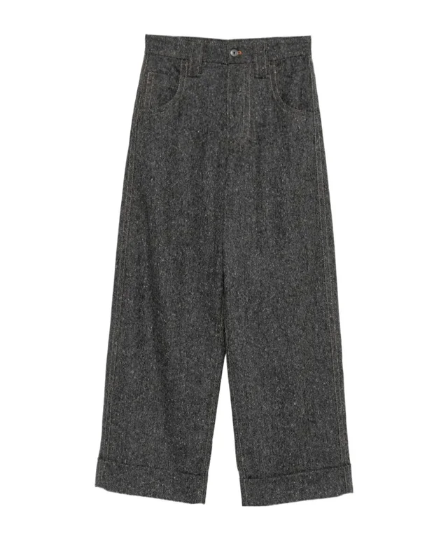 Brunello Cucinelli flecked wide-leg trousers from SENSER, photo 1 of 1