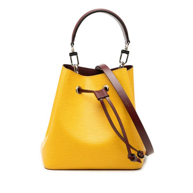 Yellow Louis Vuitton Epi NeoNoe BB Bucket Bag in Yellow Leather from Designer Revival