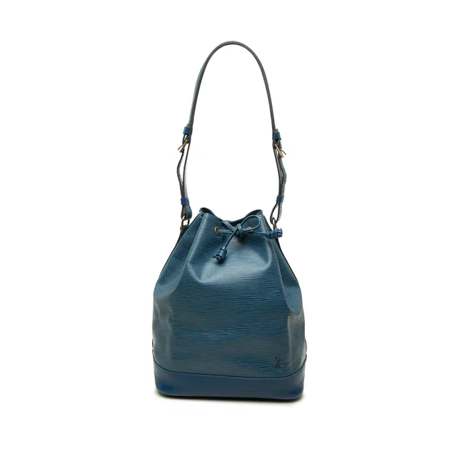 Blue Louis Vuitton Epi Noe GM Bucket Bag in Blue Leather from Designer Revival