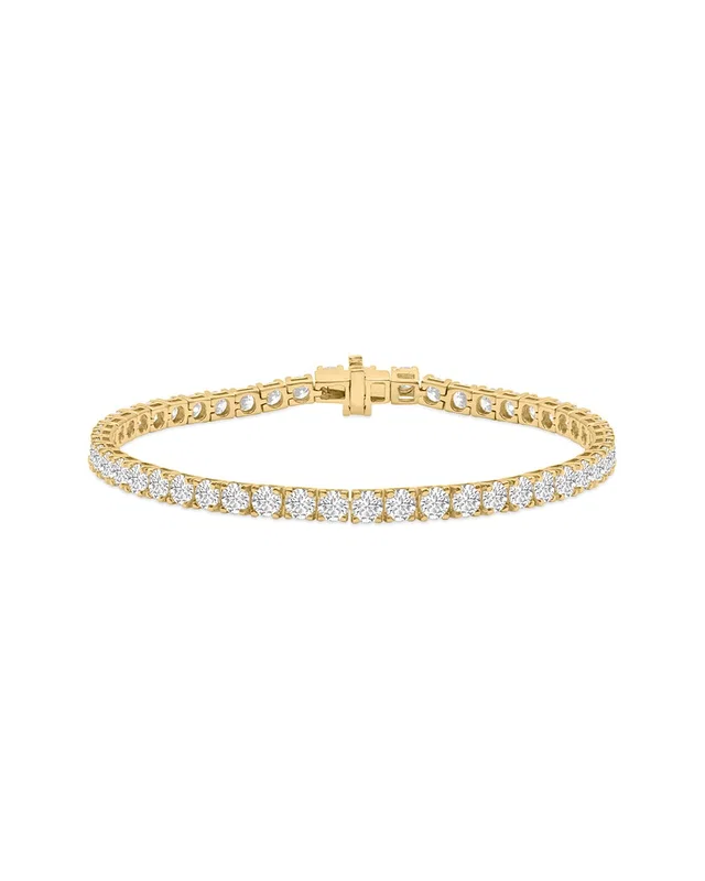 Lab Grown Diamonds 14K 15.00 ct. tw. Lab-Grown Diamond Tennis Bracelet, image 1 of 1 from Rue La La