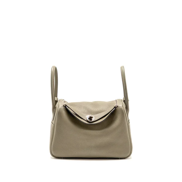 Hermès Lindy 26 Clemence Sage SHW Stamp A in Clemence leather from EMIER