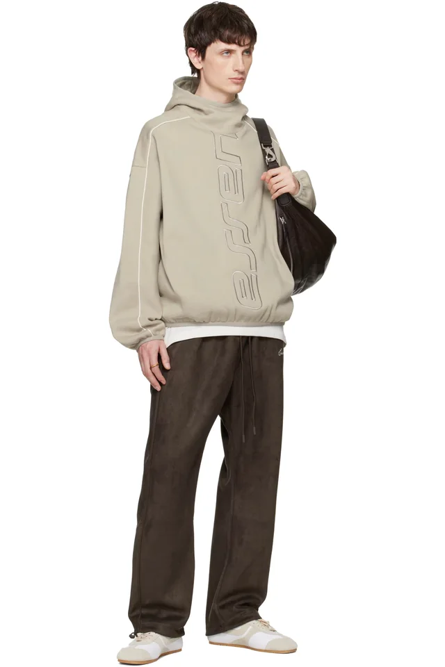 Fear of God ESSENTIALS Gray Active Trace Modern Fleece Hoodie, photo 4 of 4 from SSENSE