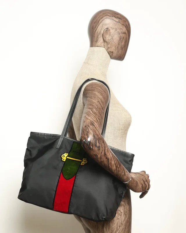 Prada Tessuto Ricomo Triompe Loéil Tote Bag in Nylon from A Retro Tale, photo 8 of 8