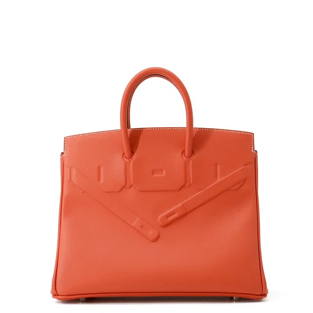 Hermès Birkin Shadow Sanguine Swift Leather Size 25 in Swift leather from GALLERY RARE