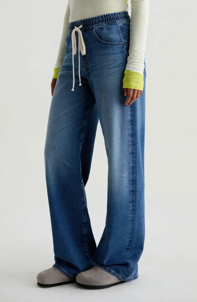 AG Adria Drawstring Low Rise Wide Leg Jeans, photo 8 of 8 from Nordstrom Rack