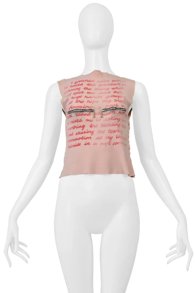Vivienne Westwood & Malcolm Mclaren "I Groaned With Pain" Sex T-shirt 1975 from Resurrection Vintage