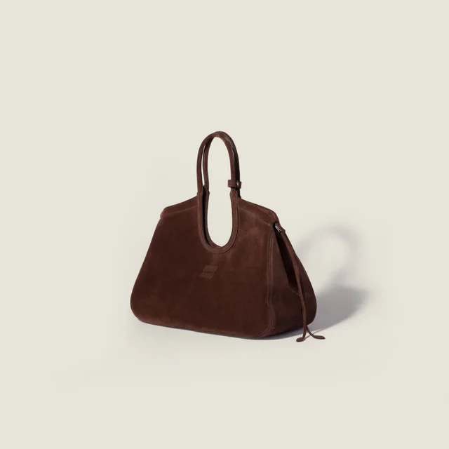 Miu Miu Ivy suede tote bag, photo 2 of 5 from SENSER