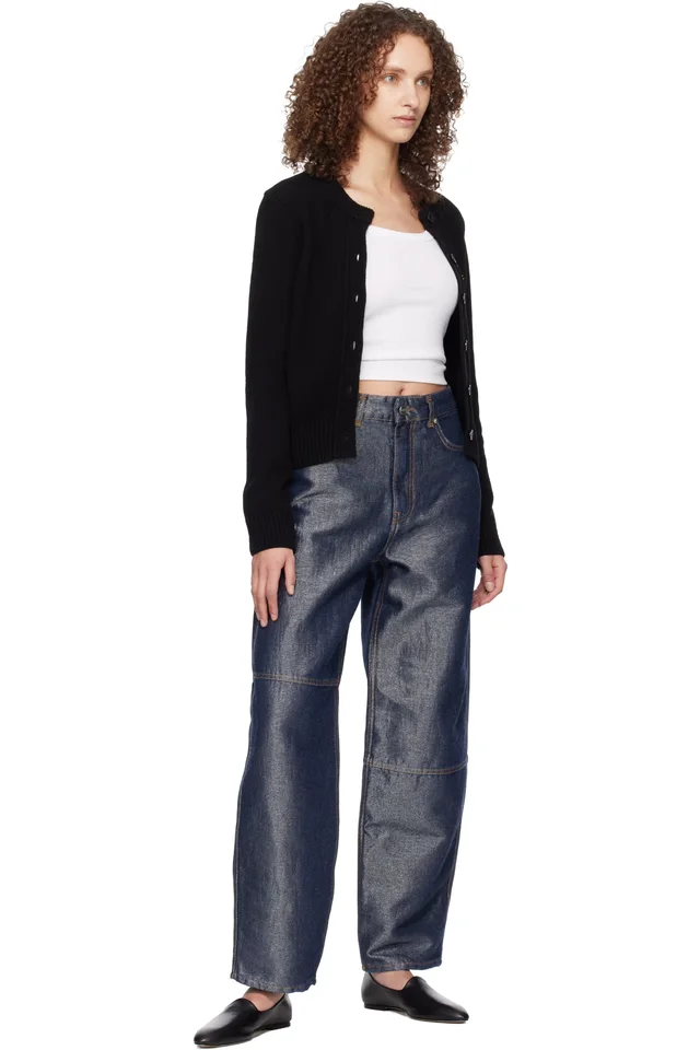 GANNI Blue Stary Jeans, photo 4 of 4 from SSENSE