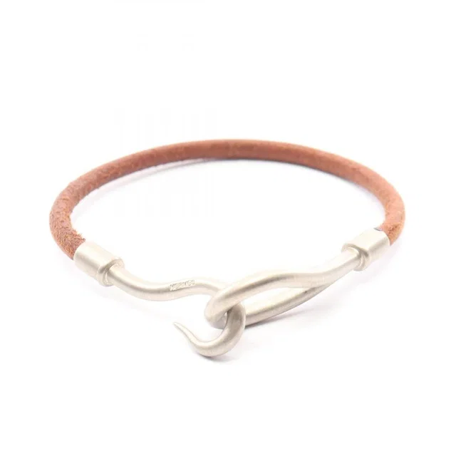Hermès Bracelet Jumbo Stainless Steel Leather in Leather from The Reluxe