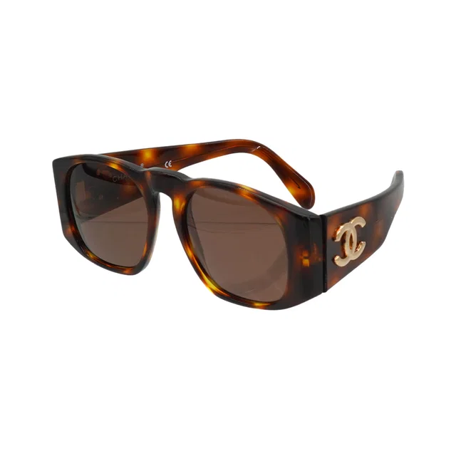 Chanel Vintage Cocomark Sunglasses Tortoiseshell Brown Eyewear in Brown from Luxury Promise