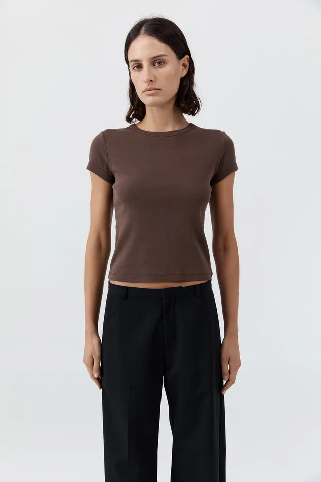 St Agni Organic Cotton Baby Tee - Fudge from St. Agni, photo 1 of 1