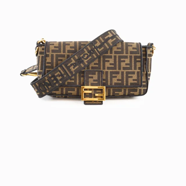 Fendi Medium Baguette Zucca in Canvas from The Purse Affair