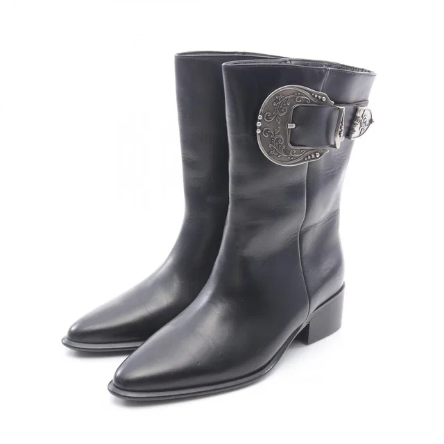 Loewe Boots Anagram Leather in Leather from The Reluxe