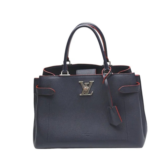 Louis Vuitton 2-Way Bag Lock Me De Marines Rouge Handbag in Red Calfskin from The Reluxe
