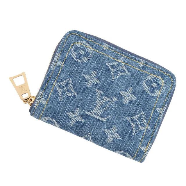 Louis Vuitton Coin Case Monogram Denim Zippy Purse in Denim from The Reluxe