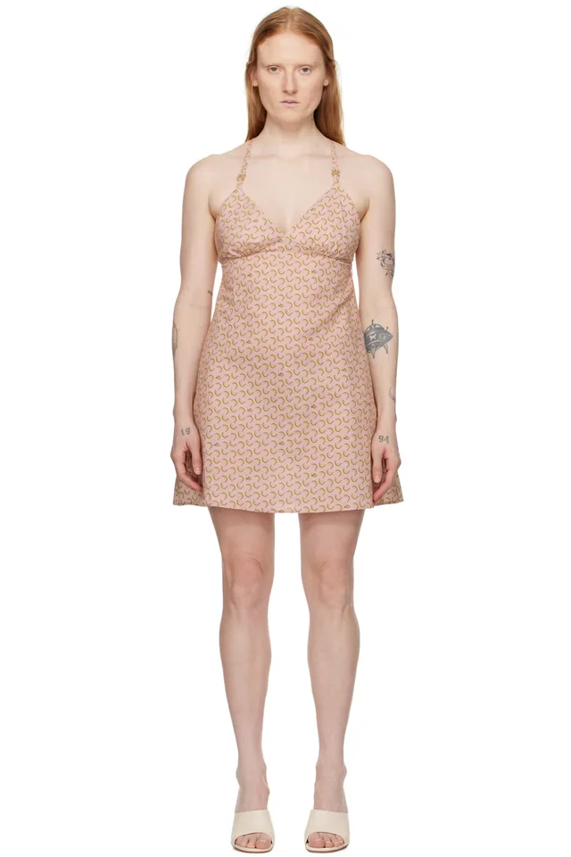 Palm Angels Pink Banana Minidress, image 1 of 1 from SSENSE