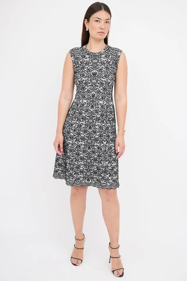 Alaïa Floral Jacquard Dress in Nylon from VSP Consignment