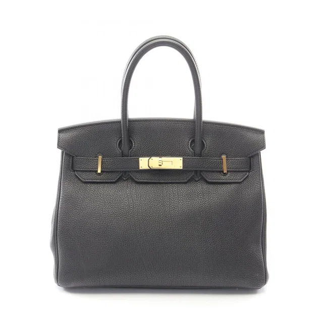 Hermès Handbag Birkin 30 Black Leather in Black Leather from The Reluxe