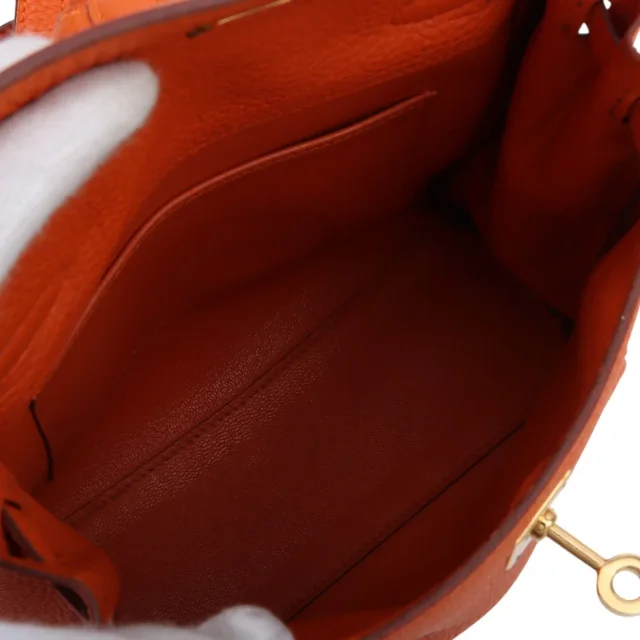 Hermès 2001 Kellyad PM Orange in Orange Togo leather from VINTAGE QOO TOKYO, photo 8 of 13