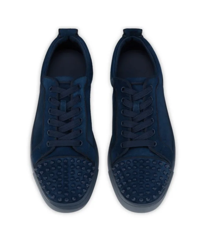 Christian Louboutin spike-embellished suede sneakers, photo 3 of 4 from SENSER
