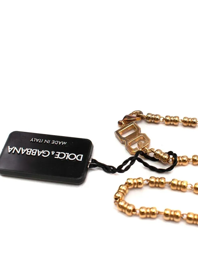 Dolce & Gabbana gold tone DG chain necklace in Gold from HEWI, photo 5 of 6
