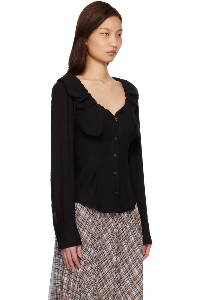 Vivienne Westwood Black Kendall Blouse, photo 2 of 4 from SSENSE