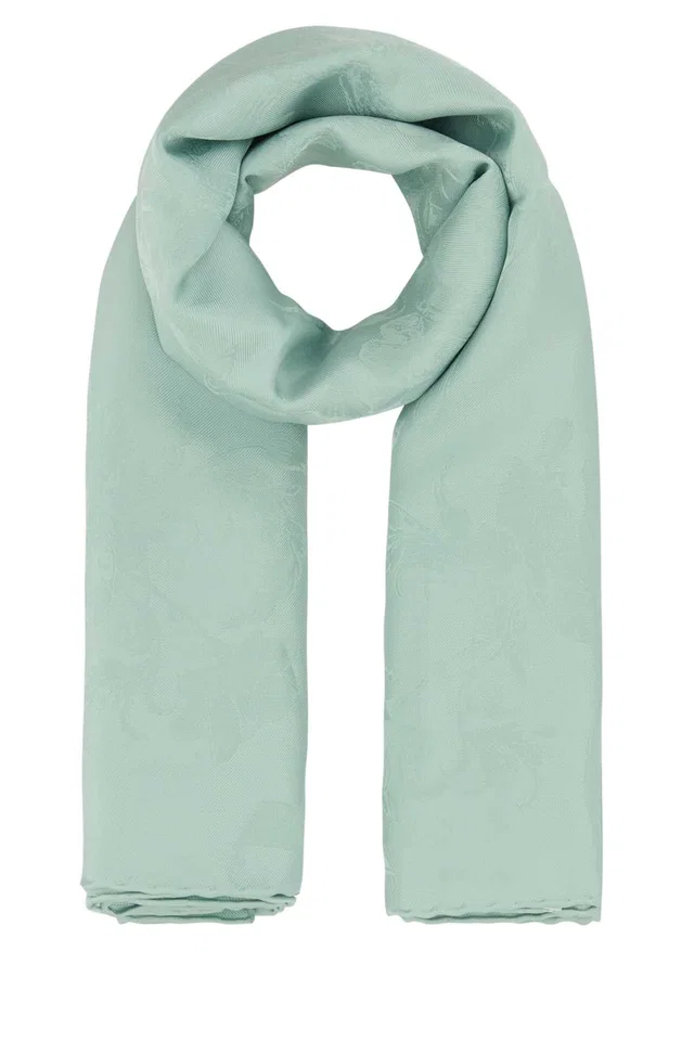 Alexander McQueen Sailor Scarf — Green Fo Tattoo Scarfs in Green Silk from HEWI