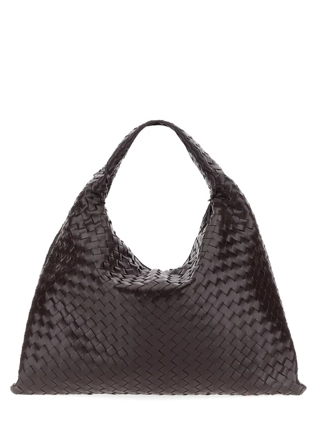 Bottega Veneta Intrecciato Shoulder Bag — Brown Leather in Brown Woven leather from HEWI