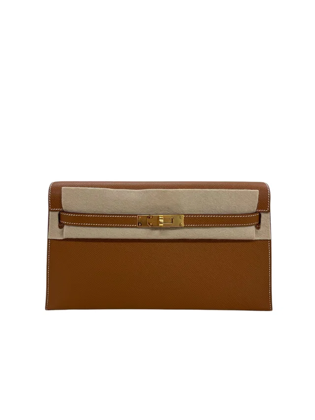 Hermès Kelly Elan Gold Epsom GHW #K in Gold Epsom leather from Luxury Promise