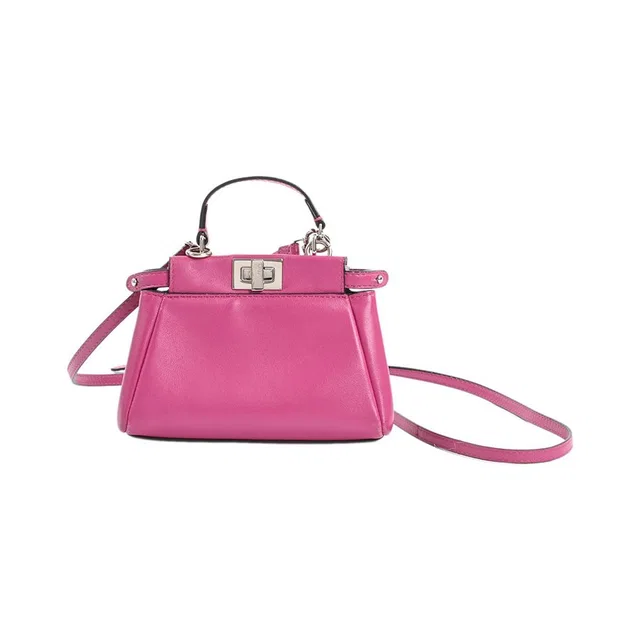 Fendi Shoulder Bag Micro Peekaboo in Lambskin from The Reluxe