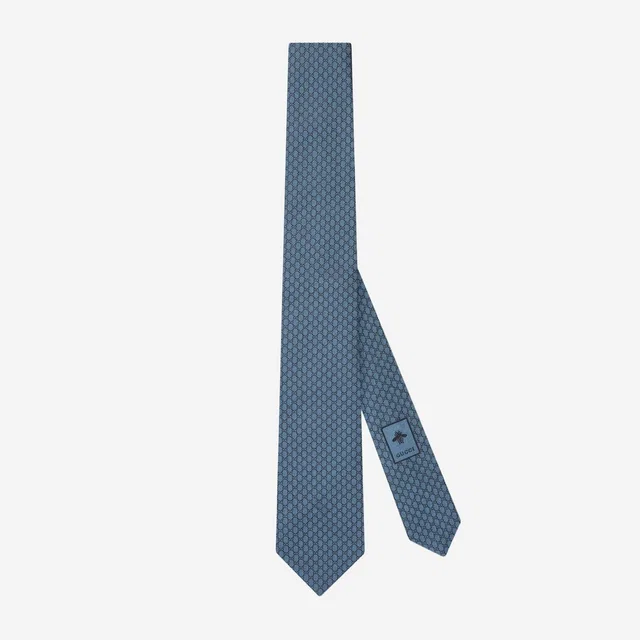 Gucci Ape Necktie — Navy Silk Neckties in Navy Silk from HEWI