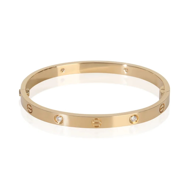 Cartier Yellow Gold Diamond Medium Model Love Bracelet 18k in Yellow from HEWI, photo 2 of 2