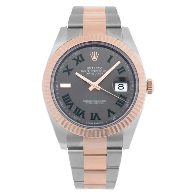 Unused Rolex Datejust 41 "Wimbledon" 41mm 126331 in Stainless Steel, Everose Gold from Gray And Sons