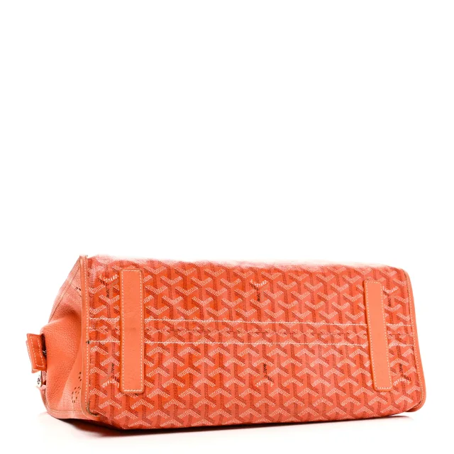 Goyard Goyardine Sac Hardy Pet Carrier PM Orange in Orange Coated canvas from FASHIONPHILE, photo 4 of 10
