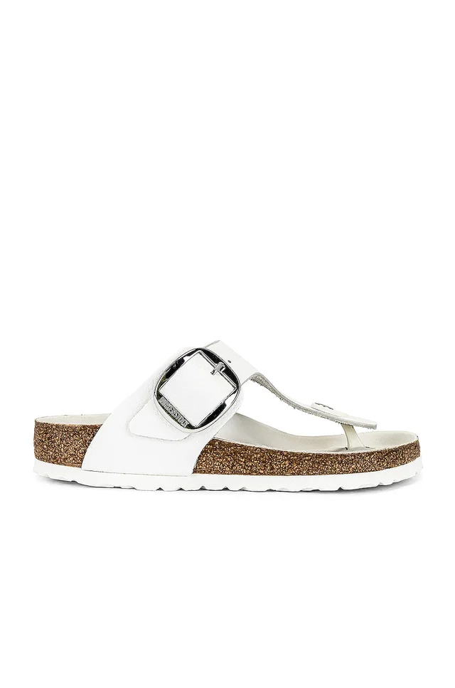 BIRKENSTOCK Gizeh Big Buckle Sandal in White from FWRD, photo 1 of 1