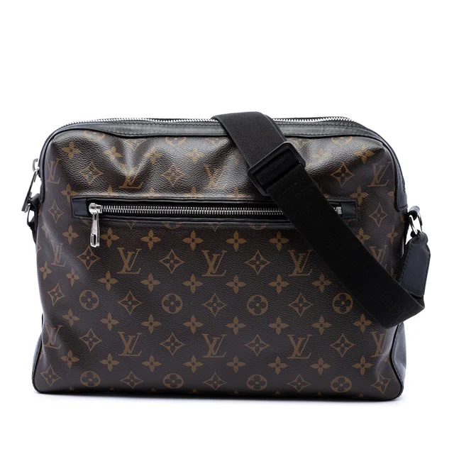 Brown Louis Vuitton Monogram Macassar Torres Messenger Bag in Brown Coated canvas from Designer Revival