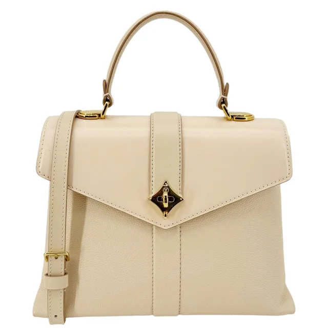 Louis Vuitton Rose Des Vents PM Grained Leather Top Handle Crossbody Bag Creme in Pink Caviar leather from Dallas Designer Handbags