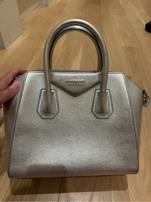 Givenchy Metallic Silver Leather Antigona Satchel in silver|gray Leather from Poshmark