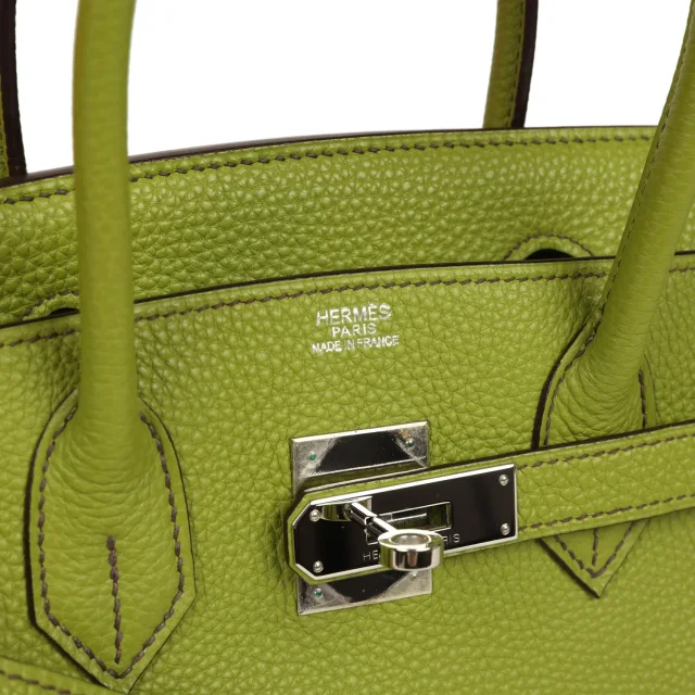 Hermès Vintage Birkin 30 Vert Anis Togo Palladium Hardware in Green Togo from Madison Avenue Couture, photo 2 of 2