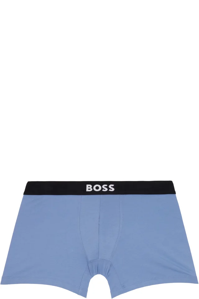 BOSS Three-Pack Multicolor Stretch Cotton Boxer Briefs, photo 2 of 2 from SSENSE