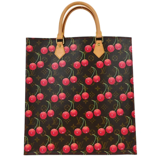Louis Vuitton Monogram Cherry Sac Plat Tote Handbag M95010 in Canvas from AMORE Vintage Tokyo