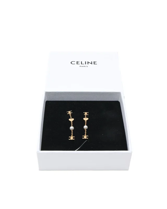 Celine Triomphe Dangling Earrings from A Retro Tale, photo 2 of 2