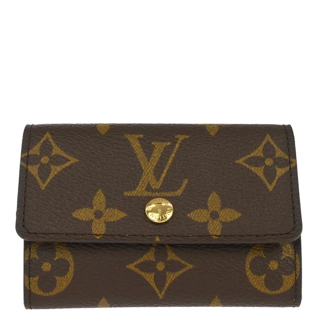 Louis Vuitton Monogram Porte Monnaie Plat Coin Purse Wallet M61930 in Coated canvas from AMORE Vintage Tokyo
