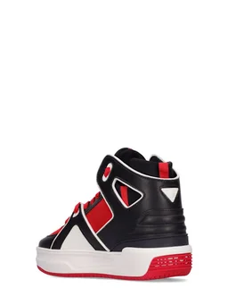 JUST DON High-top sneakers with chunky sole in 70% Calf, 30% Lycra®, photo 4 of 6 from LUISAVIAROMA