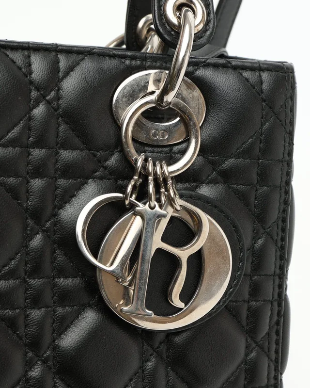 Medium Lady Dior Bag in Leather from A Retro Tale, photo 6 of 8