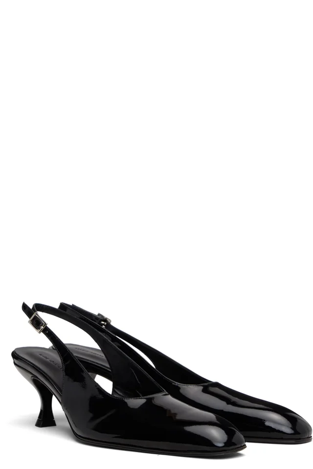 MARIE ADAM-LEENAERDT Black Slingback 40mm heels, photo 4 of 5 from SSENSE