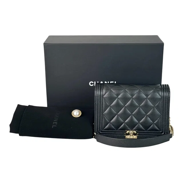 Chanel Leboy Mini Black WOC Bag in Black from Luxury Promise
